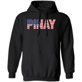 Pinay with US Flag Embedded Unisex Pullover Hoodie